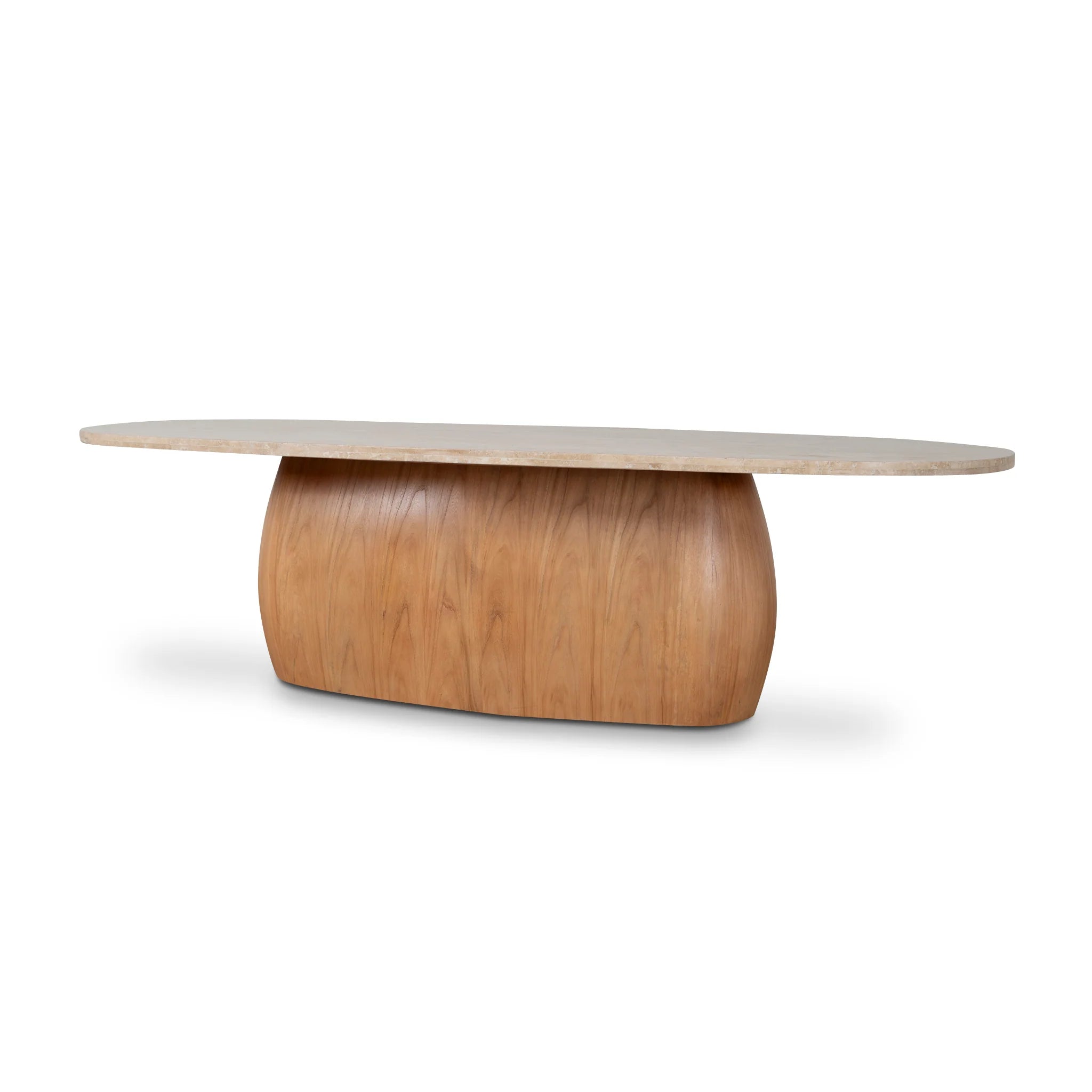 Showcasing Minotala 2.8m Travertine Dining Table - Natural DT10263-NI Dining Table by Calibre Furniturs