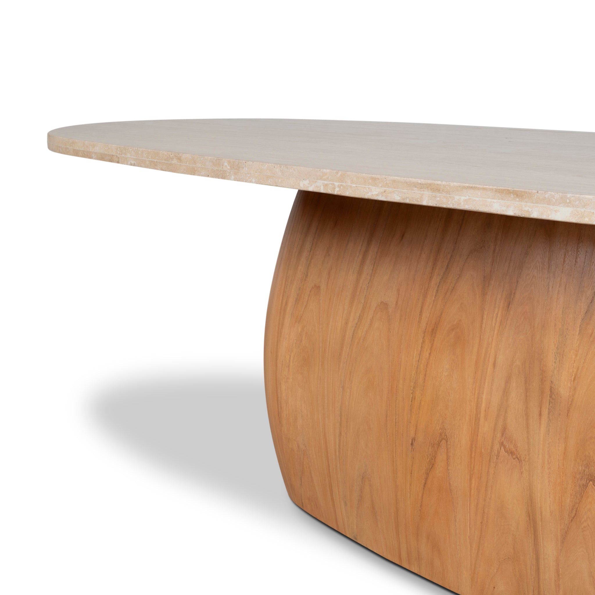 2.8m Travertine Dining Table - Natural - image 5