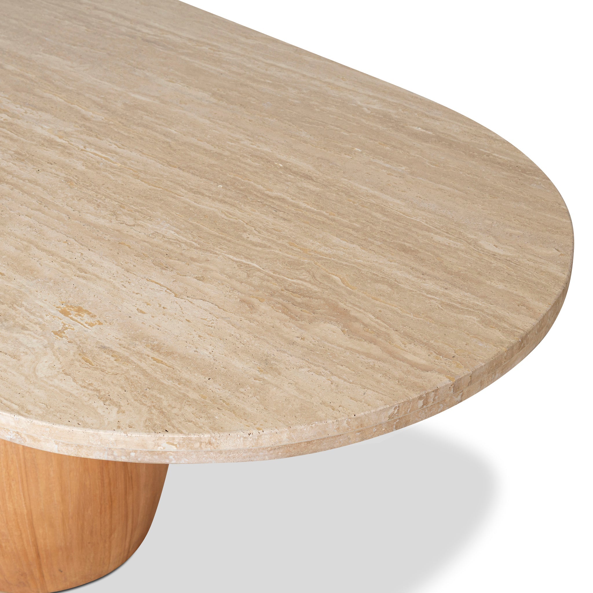 2.8m Travertine Dining Table - Natural - image 8
