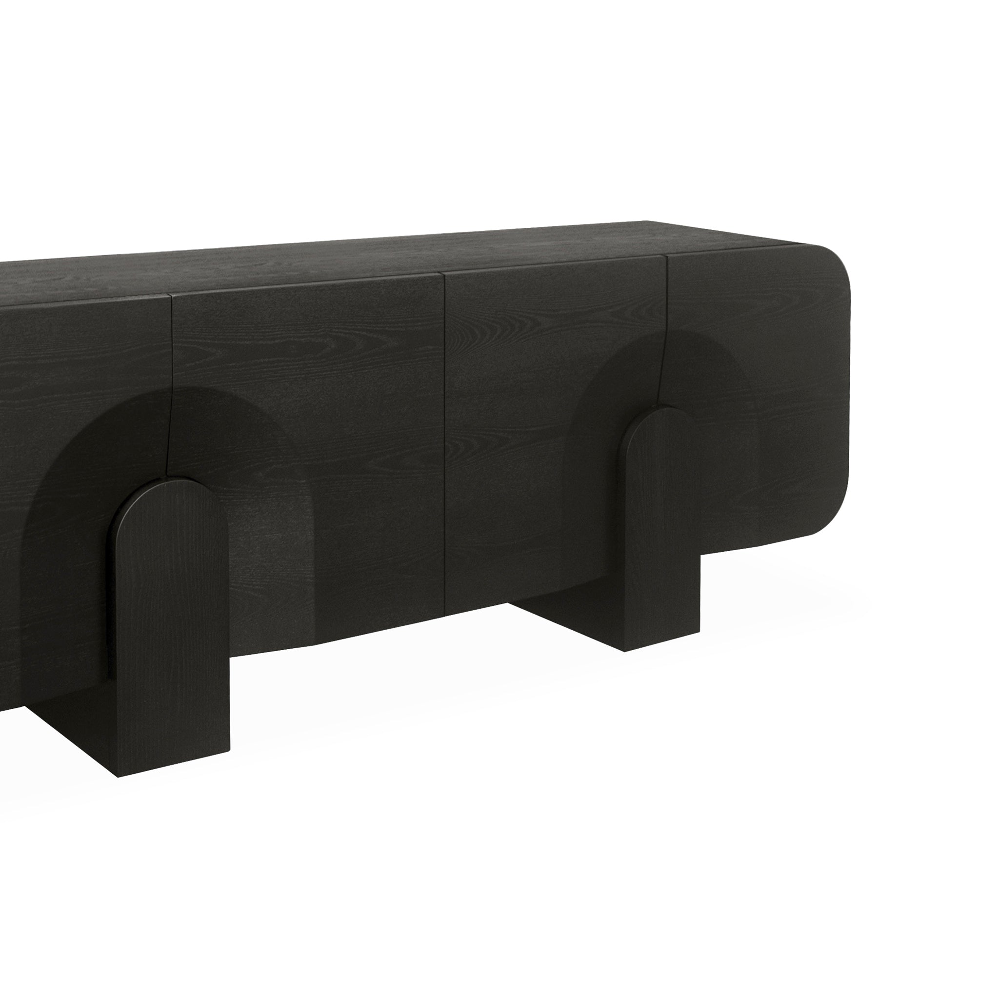 2.1m Buffet Unit - Textured Espresso Black