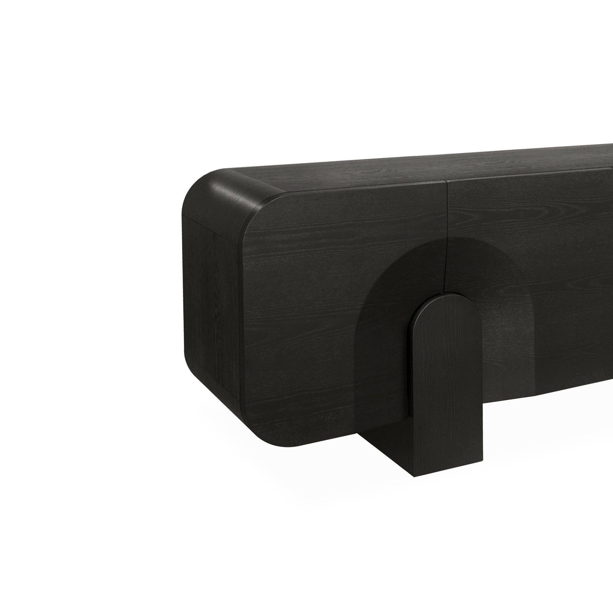 2.1m Buffet Unit - Textured Espresso Black