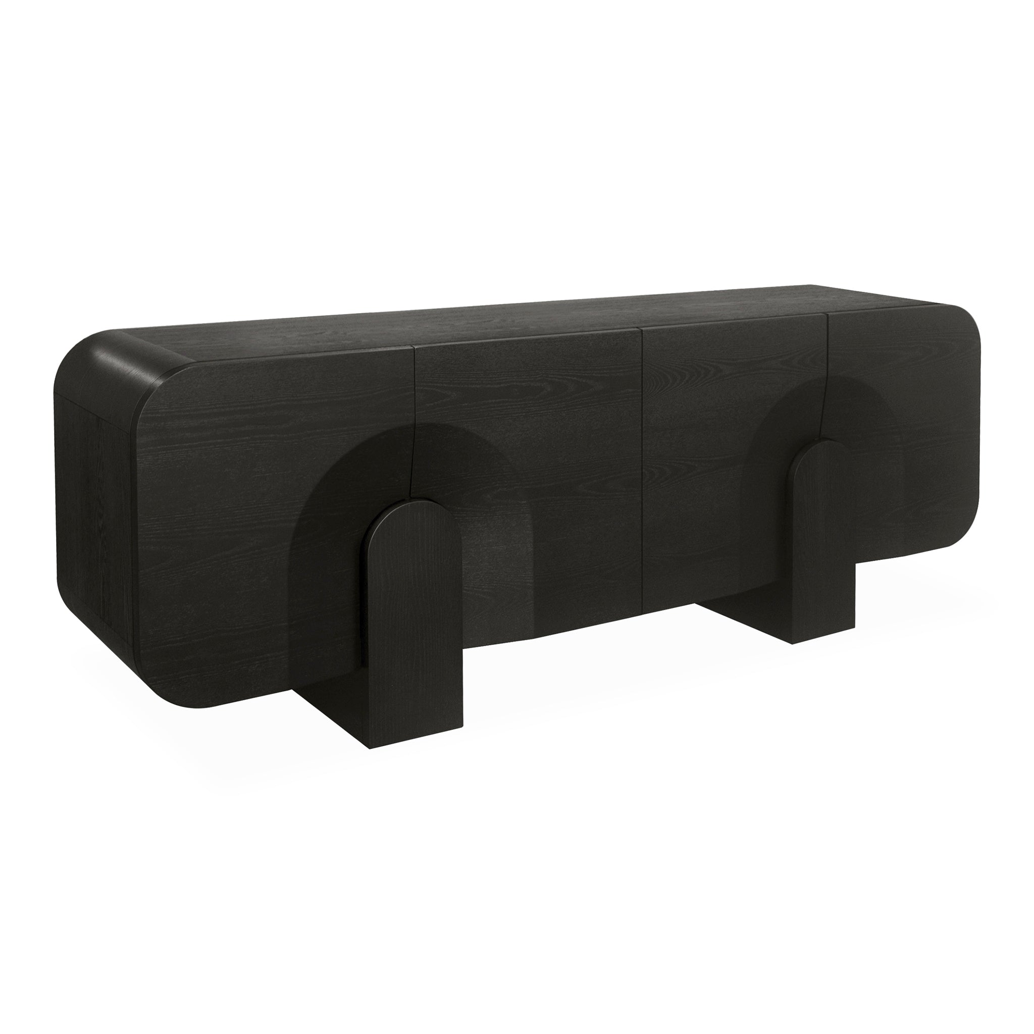 2.1m Buffet Unit - Textured Espresso Black