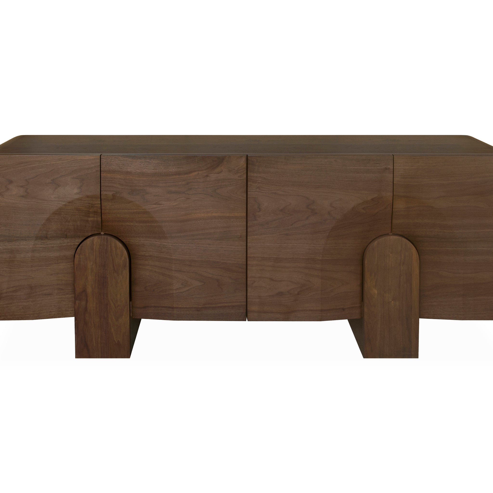 2.1m Buffet Unit - Light Walnut