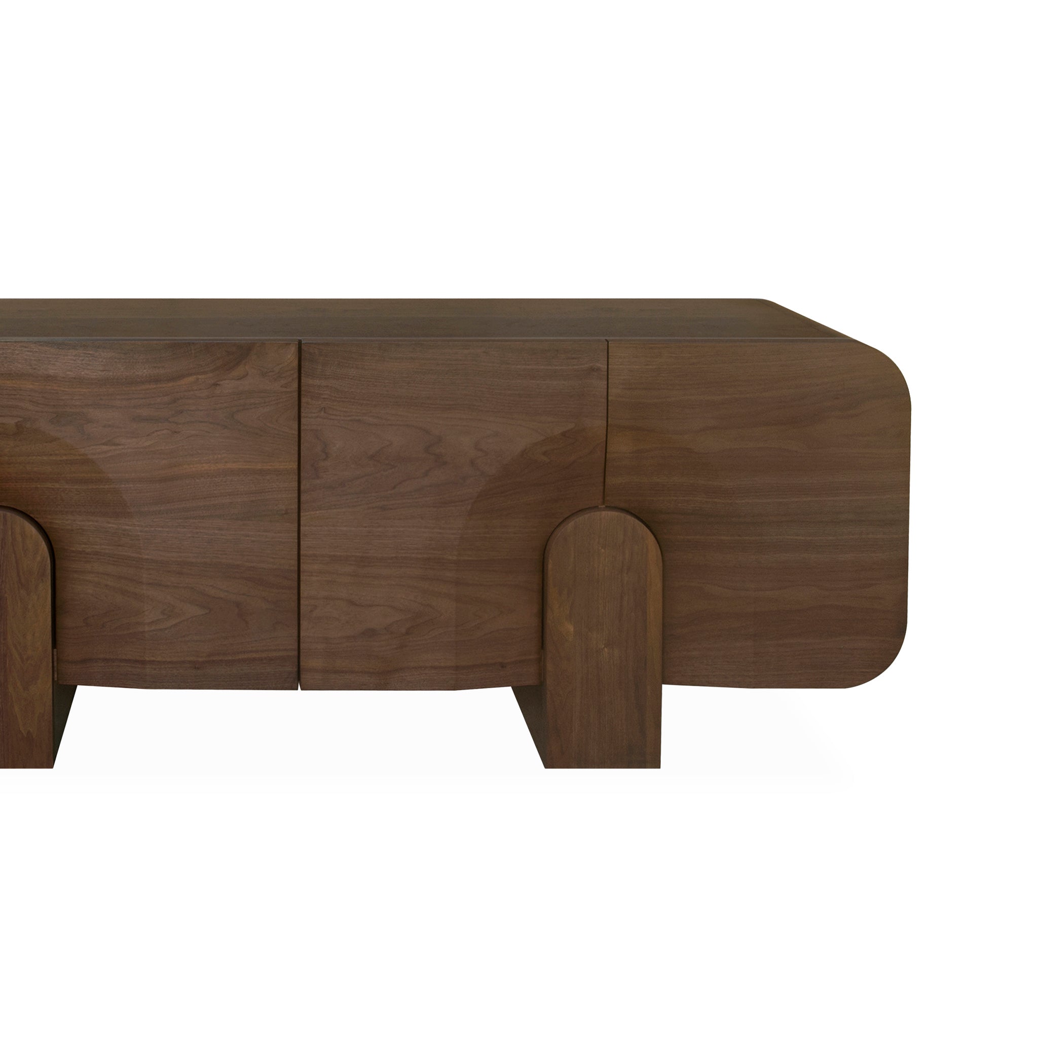 2.1m Buffet Unit - Light Walnut