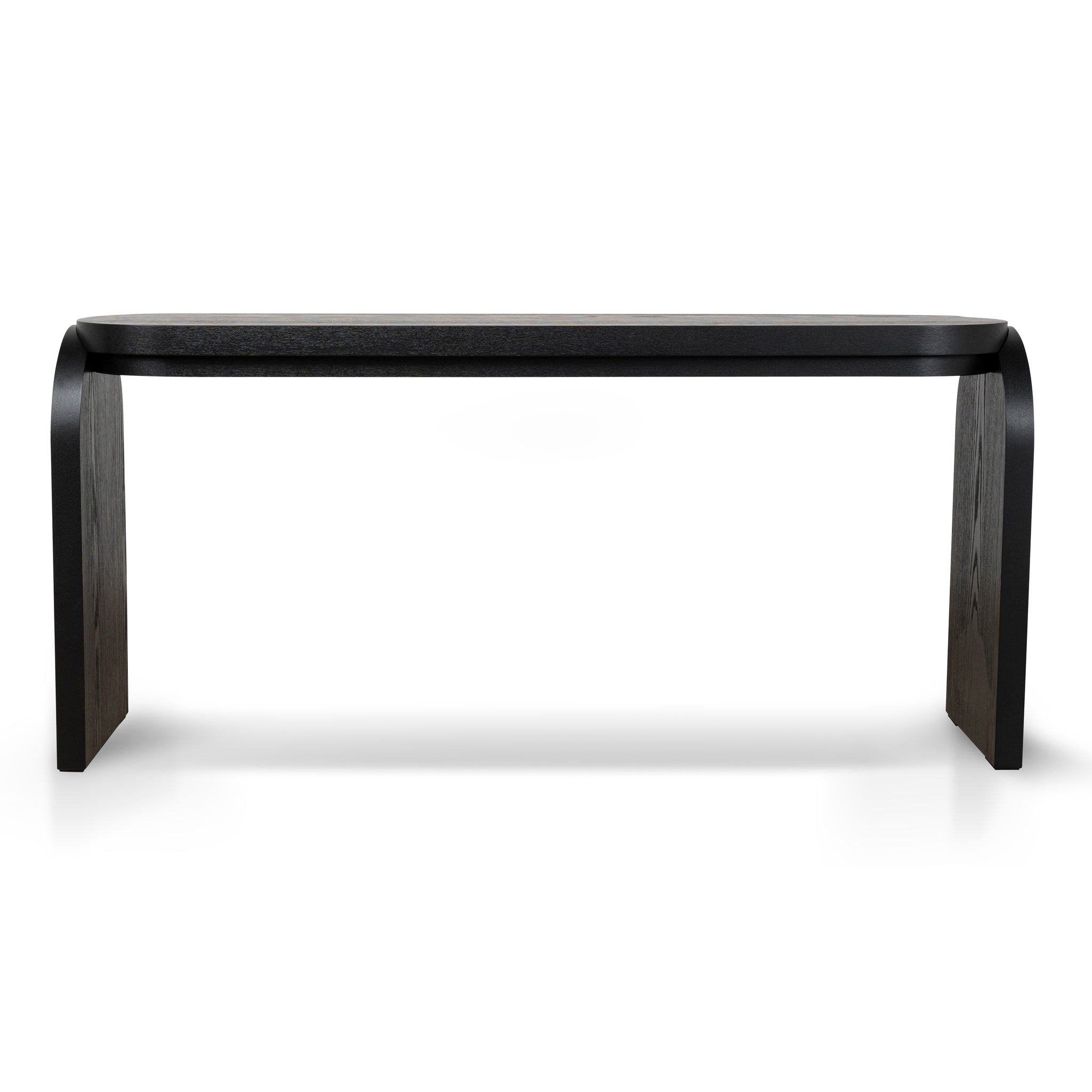 1.7m Console Table - Textured Espresso Black