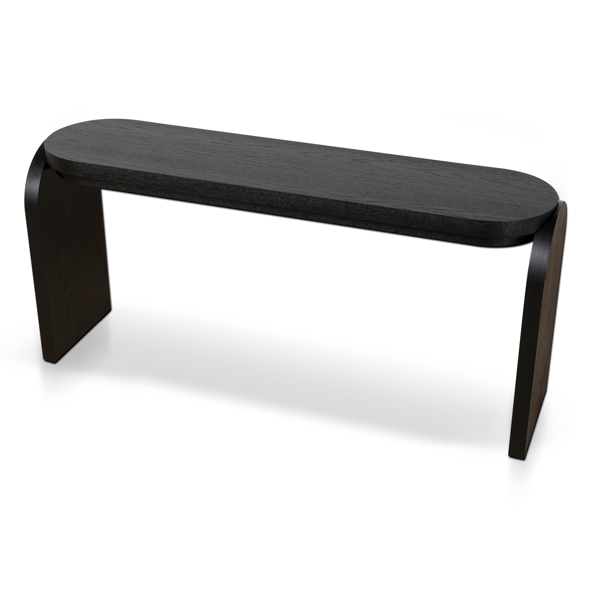 1.7m Console Table - Textured Espresso Black