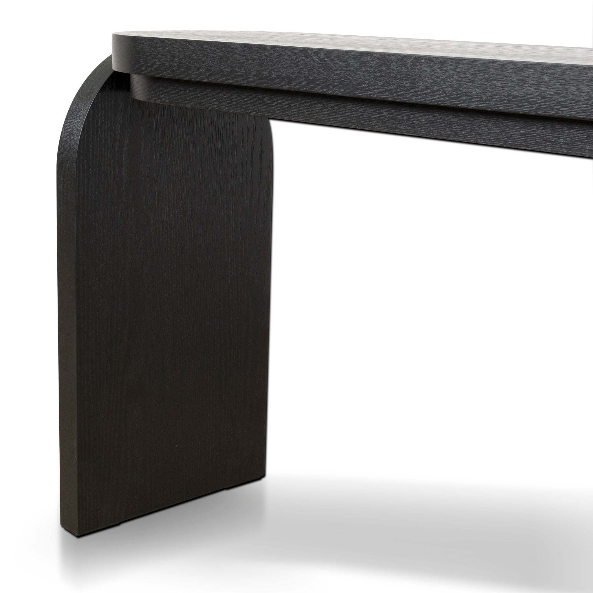 1.7m Console Table - Textured Espresso Black - image 4