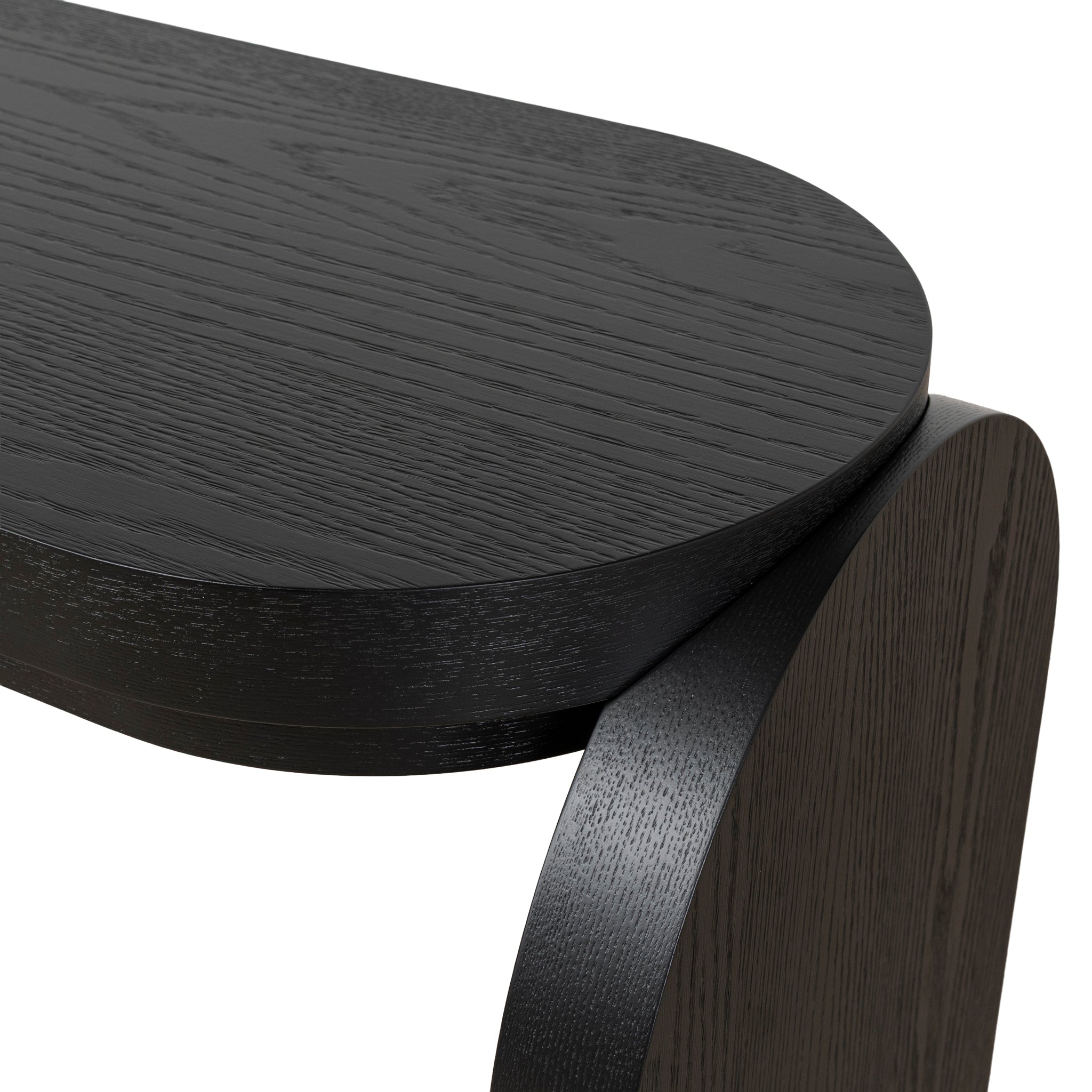 1.7m Console Table - Textured Espresso Black - image 6