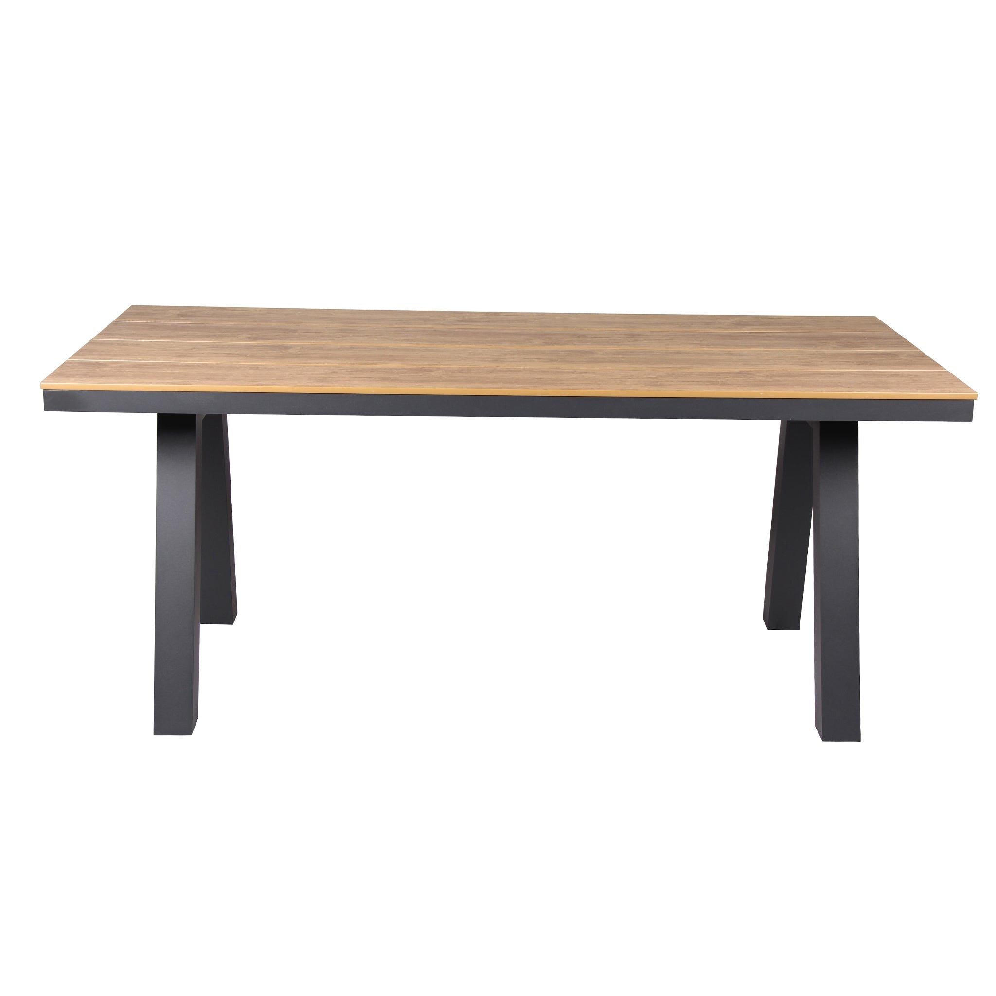 1.8m Charcoal Outdoor Dining Table - Natural - image 7