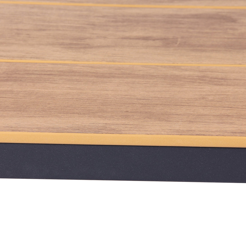1.8m Charcoal Outdoor Dining Table - Natural