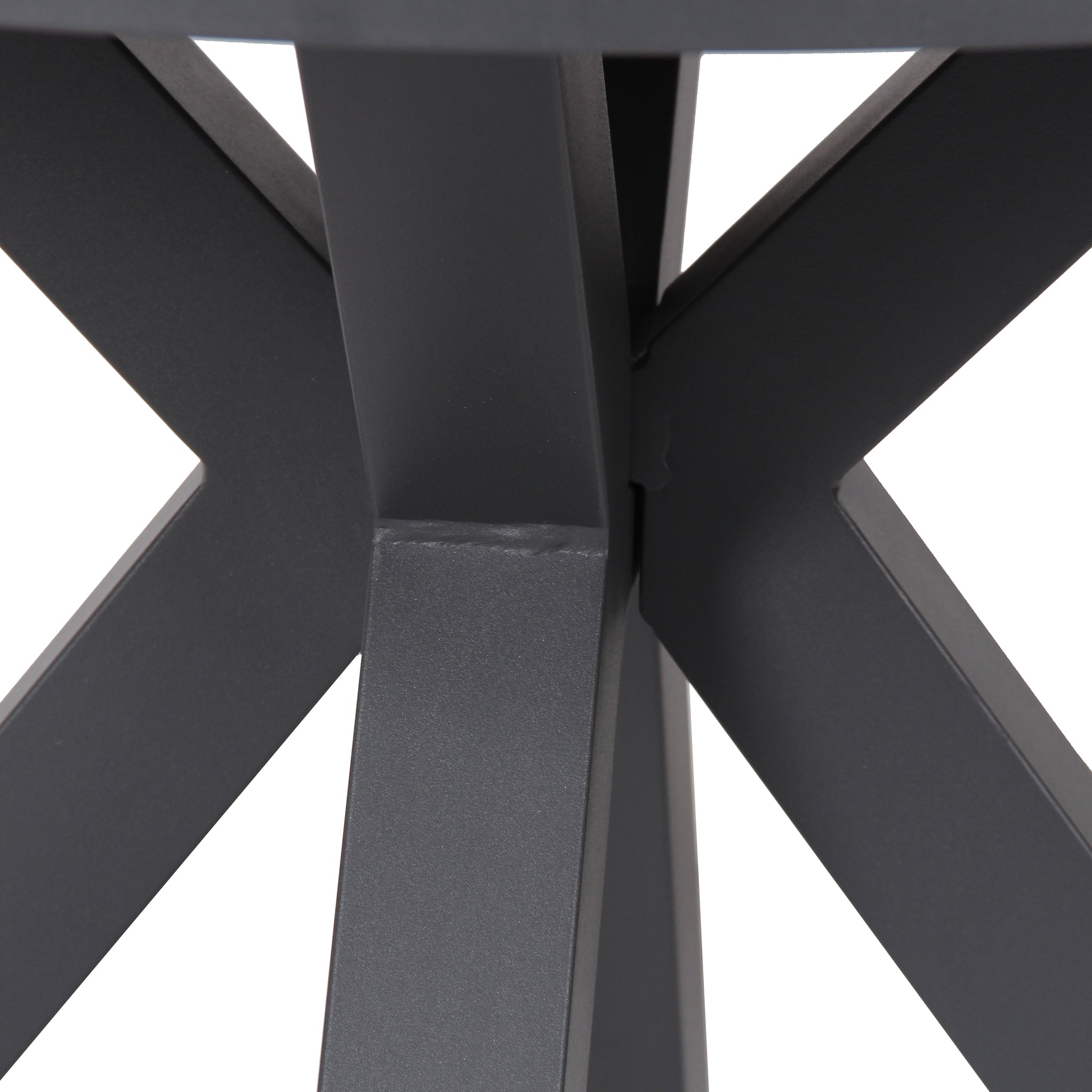 90cm Round Charcoal Outdoor Dining Table - Natural - image 6