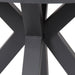 90cm Round Charcoal Outdoor Dining Table - Natural - image 6