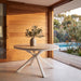 1.4m Round Sand White Outdoor Dining Table - Natural - image 2
