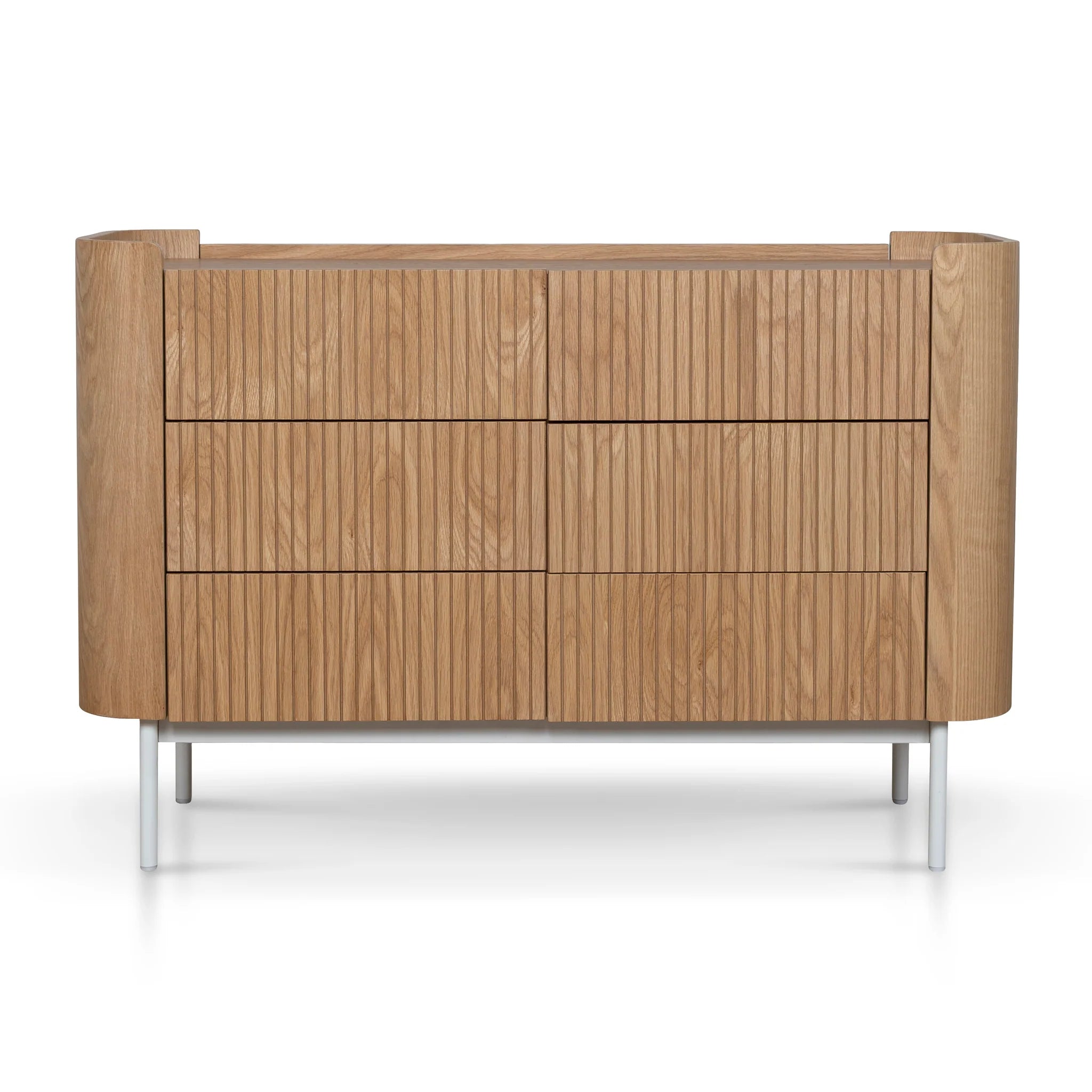 Showcasing Nesilora 1.2m Chest of Drawers - Natural DT10378-KD Chest by Calibre Furniturs