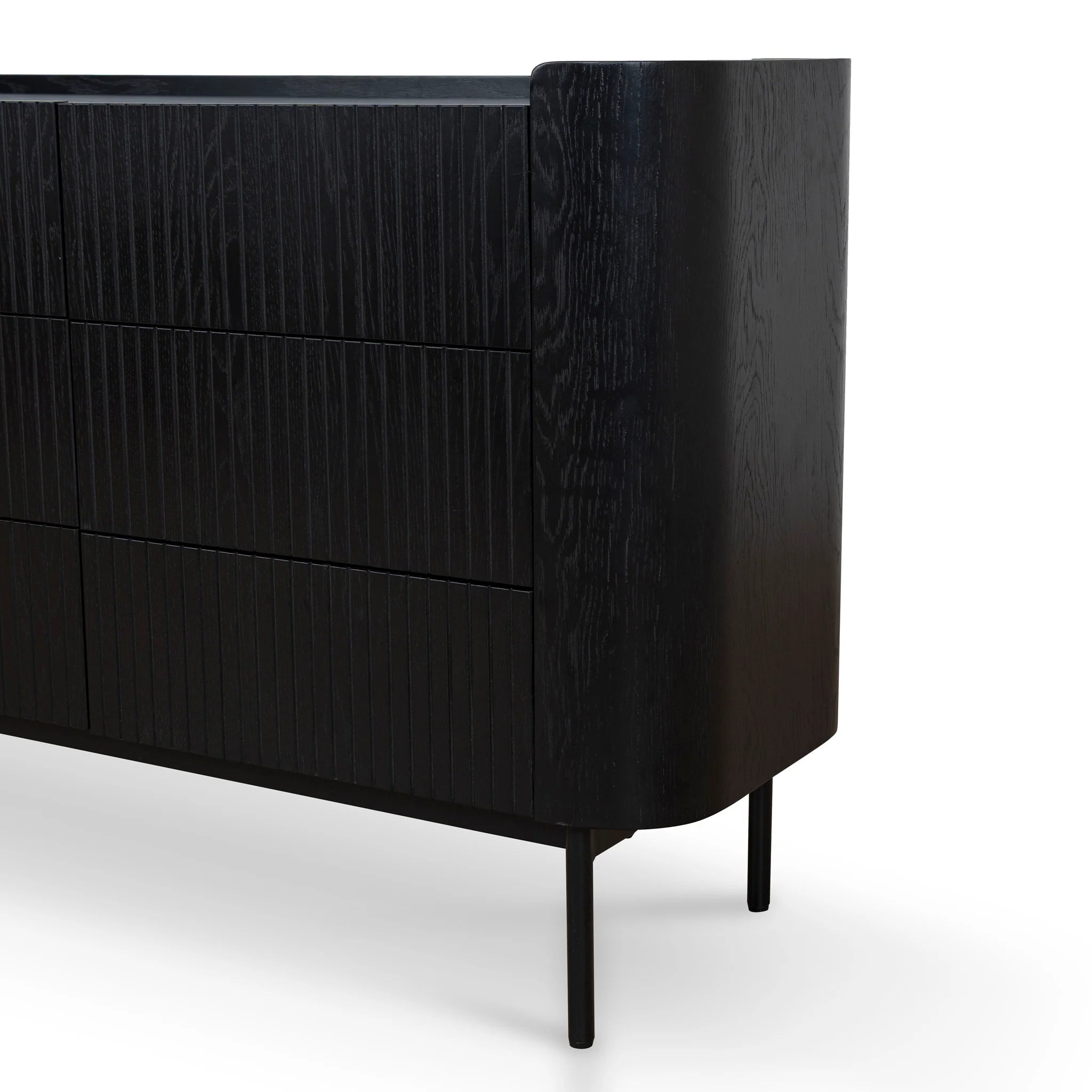 Cipavela 1.2m Chest of Drawers - Full Black