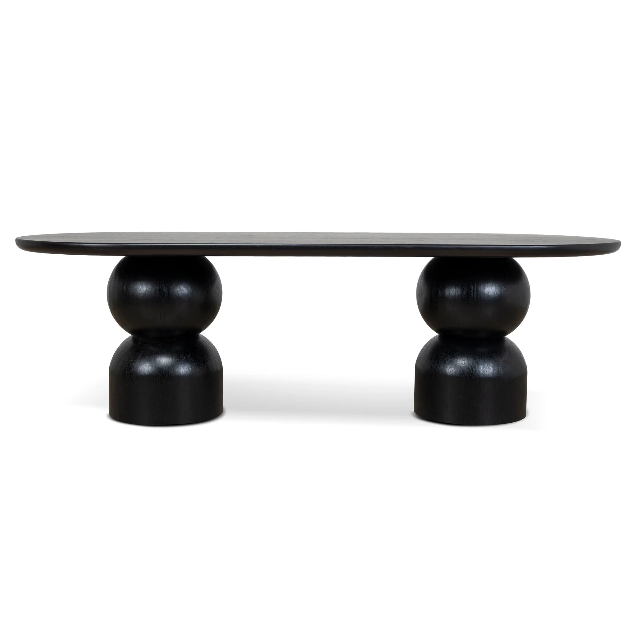 Showcasing Luratala 2.5m Dining Table - Full Black DT10403-CN Dining Table by Calibre Furniturs
