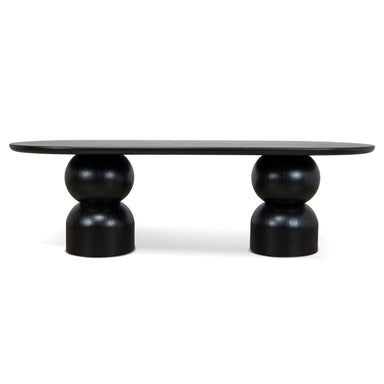 Showcasing Luratala 2.5m Dining Table - Full Black DT10403-CN Dining Table by Calibre Furniturs