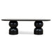 Showcasing Luratala 2.5m Dining Table - Full Black DT10403-CN Dining Table by Calibre Furniturs