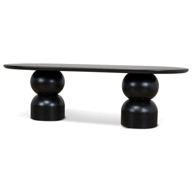 Showcasing Luratala 2.5m Dining Table - Full Black DT10403-CN Dining Table by Calibre Furniturs