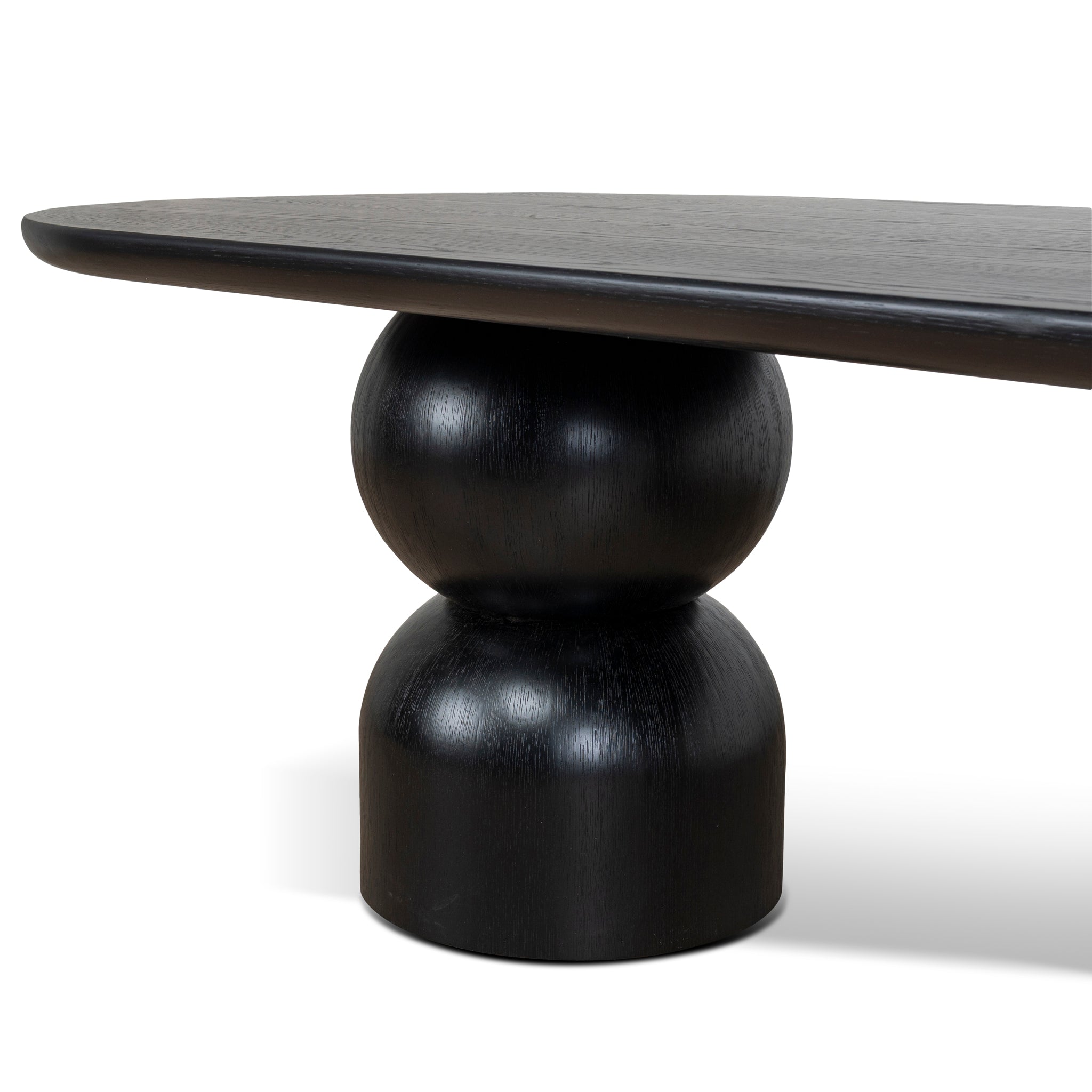 CDT10405-CN 2.8m Dining Table - Full Black