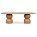 Showcasing Nirila 2.5m Dining Table - Natural DT10404-CN Dining Table by Calibre Furniturs