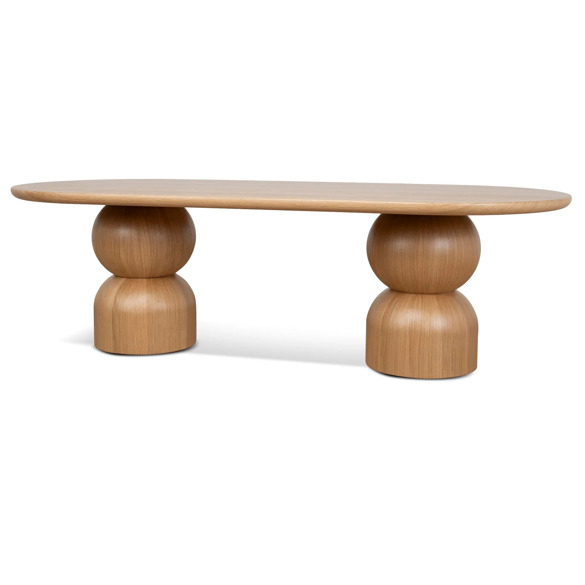 Showcasing Nirila 2.5m Dining Table - Natural DT10404-CN Dining Table by Calibre Furniturs
