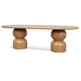 Showcasing Nirila 2.5m Dining Table - Natural DT10404-CN Dining Table by Calibre Furniturs