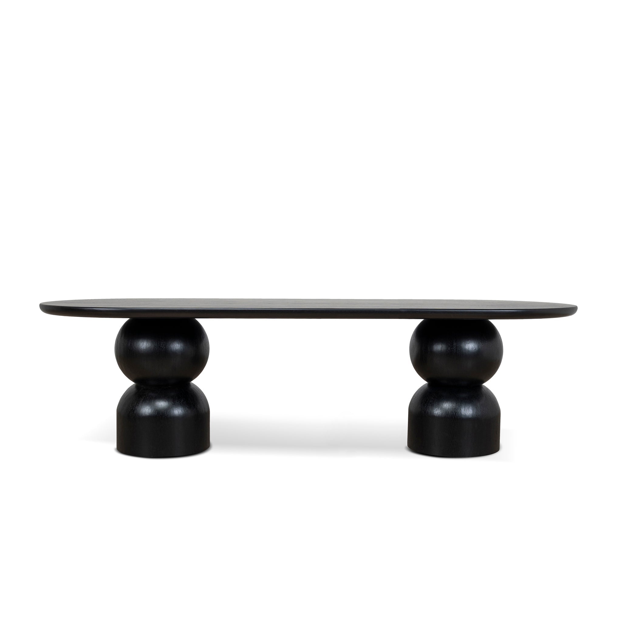 CDT10405-CN 2.8m Dining Table - Full Black