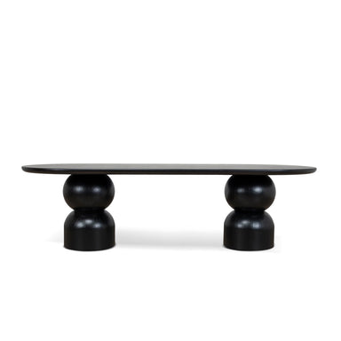Showcasing Losivana 2.8m Dining Table - Full Black DT10405-CN Dining Table by Calibre Furniturs