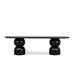 Showcasing Losivana 2.8m Dining Table - Full Black DT10405-CN Dining Table by Calibre Furniturs