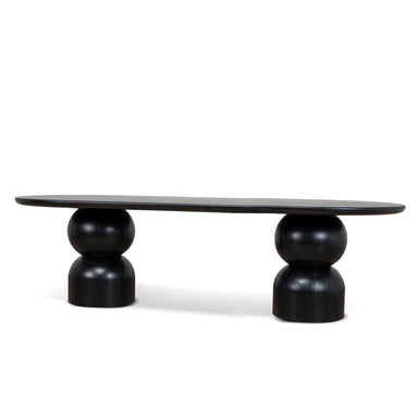 Showcasing Losivana 2.8m Dining Table - Full Black DT10405-CN Dining Table by Calibre Furniturs