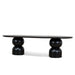 Showcasing Losivana 2.8m Dining Table - Full Black DT10405-CN Dining Table by Calibre Furniturs