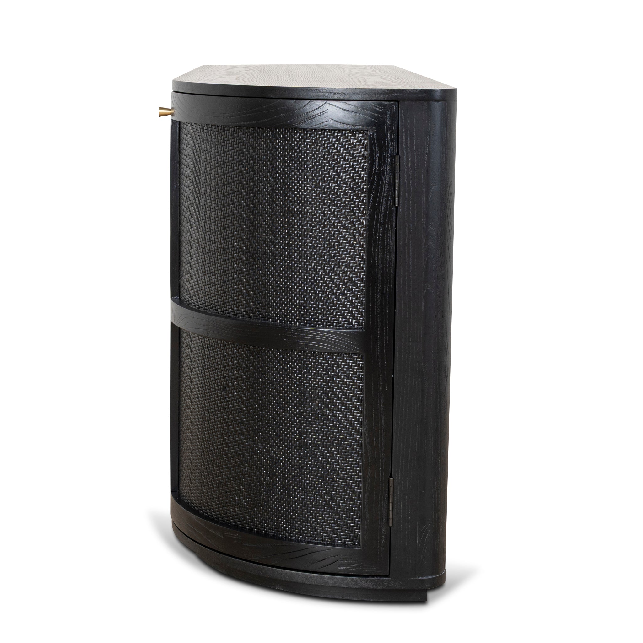 CDT10428-NI 1.55m Rattan Home Office Desk - Full Black