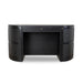 1.55m Rattan Home Office Desk - Full Black - image 3