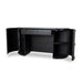 1.55m Rattan Home Office Desk - Full Black - image 7