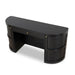 1.55m Rattan Home Office Desk - Full Black - image 4