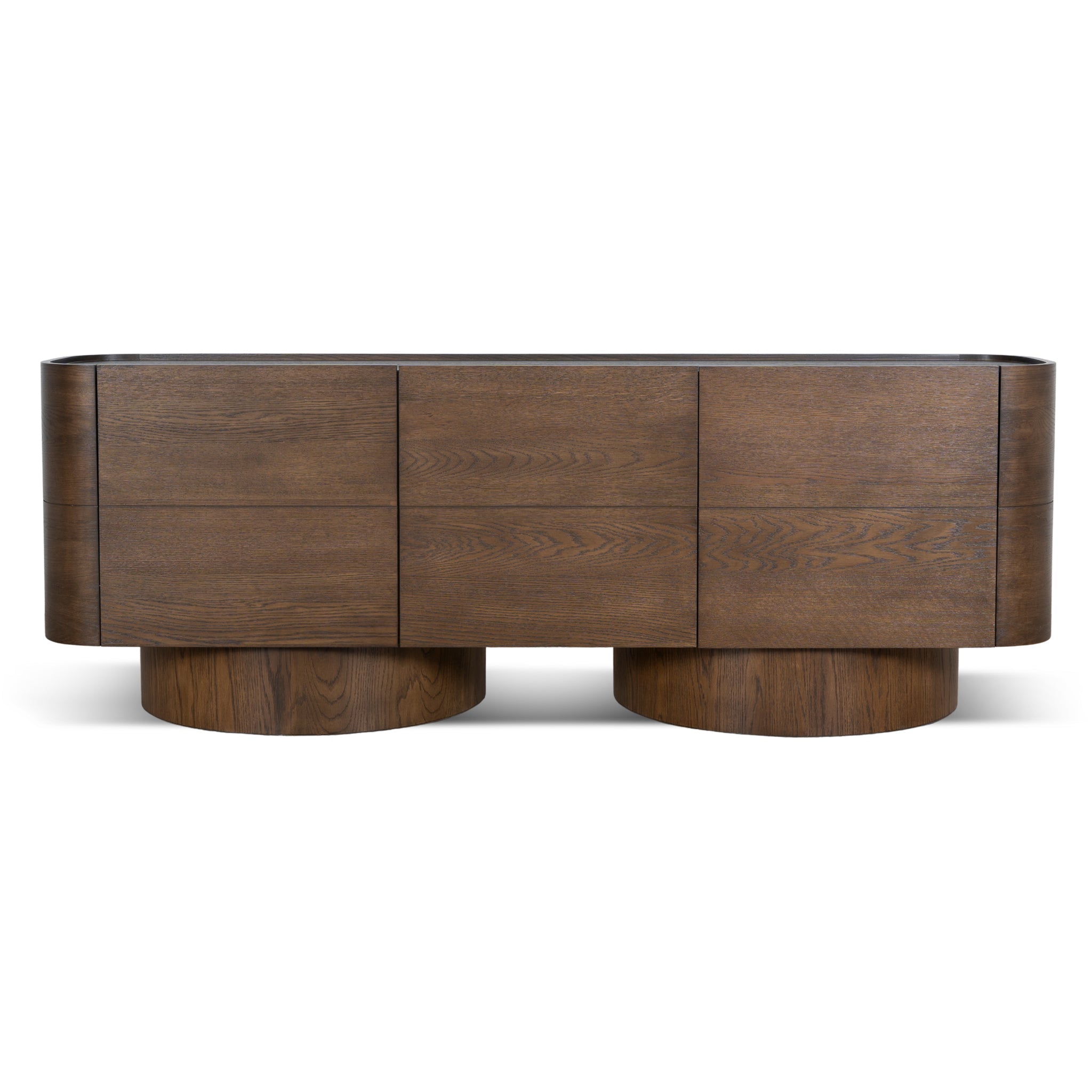 2.2m Buffet Unit - Caramel Oak