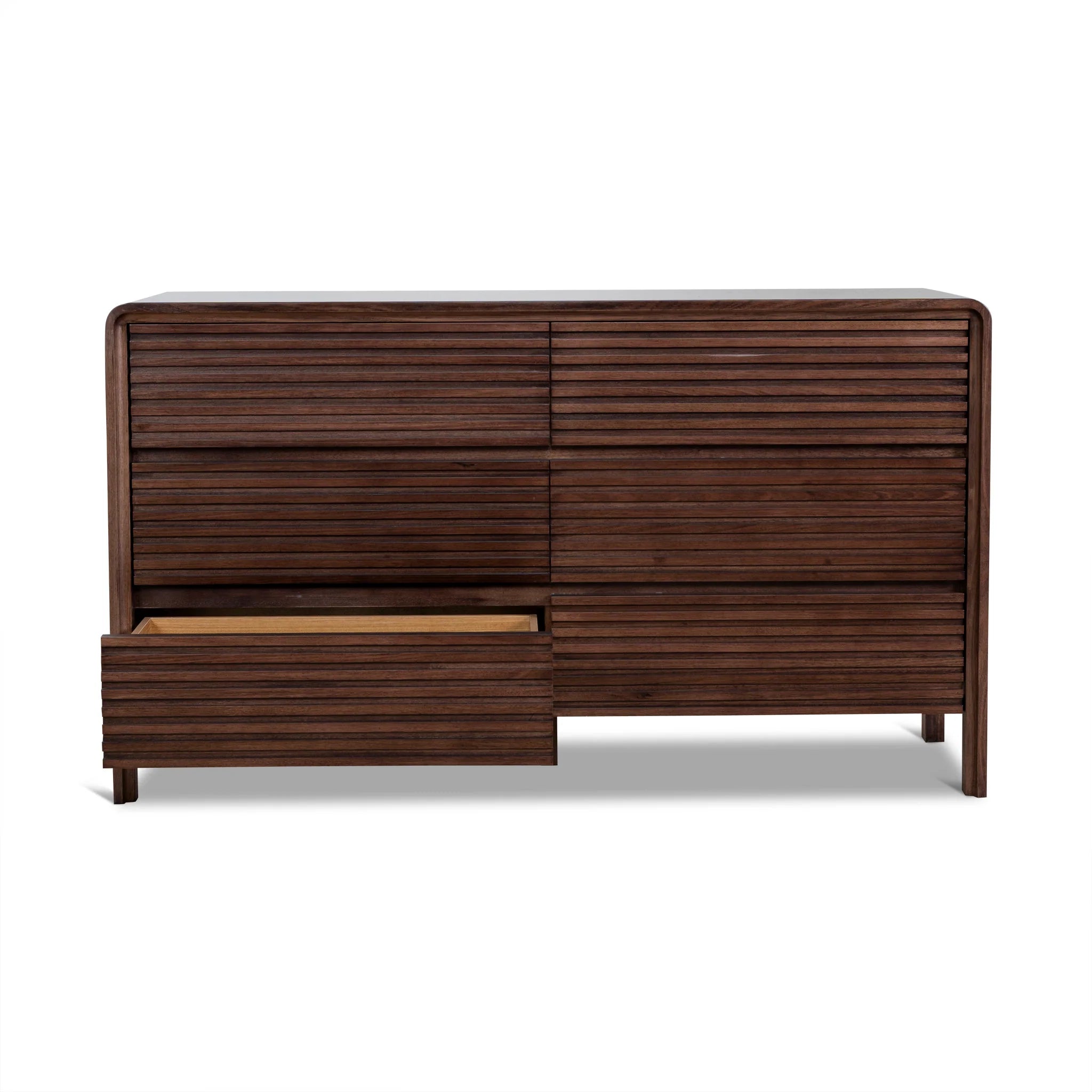Showcasing Nodora Dresser Unit - Walnut DT10459-AW Dresser by Calibre Furniturs
