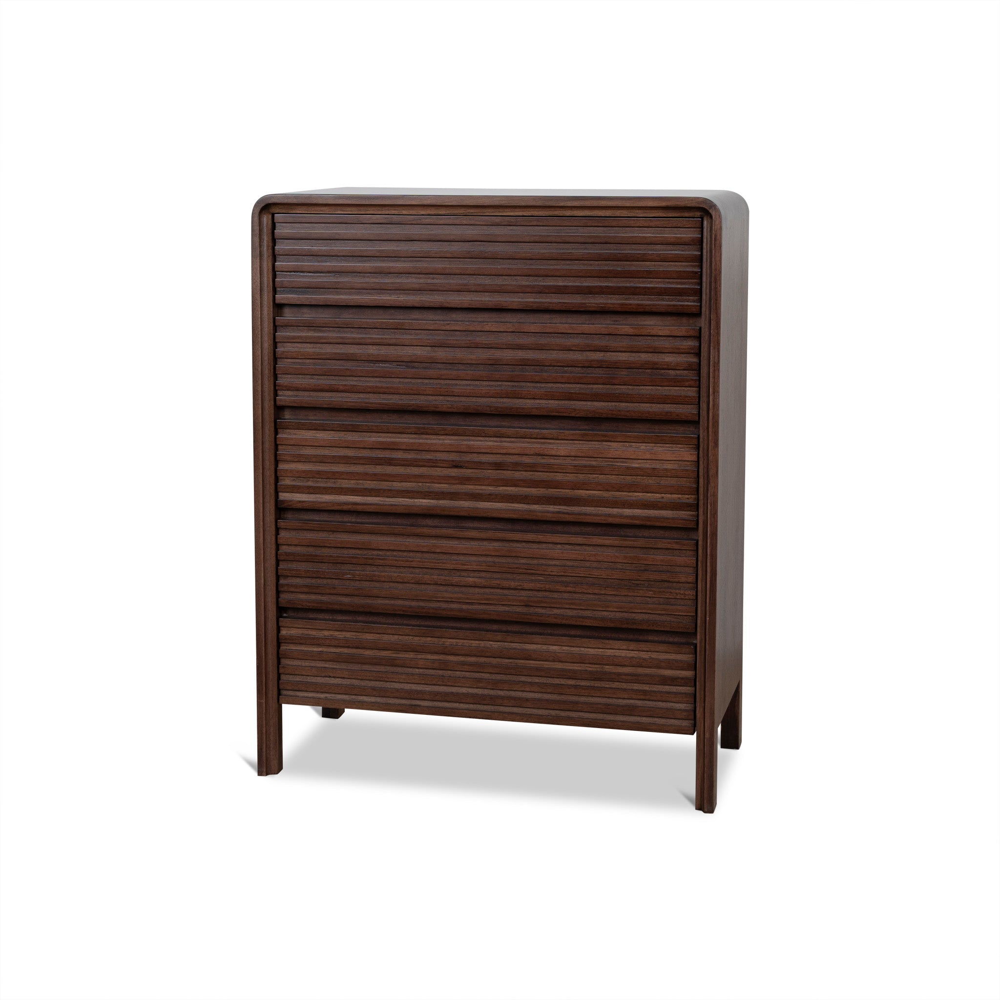 CDT10460-AW Tallboy Drawer Chest - Walnut