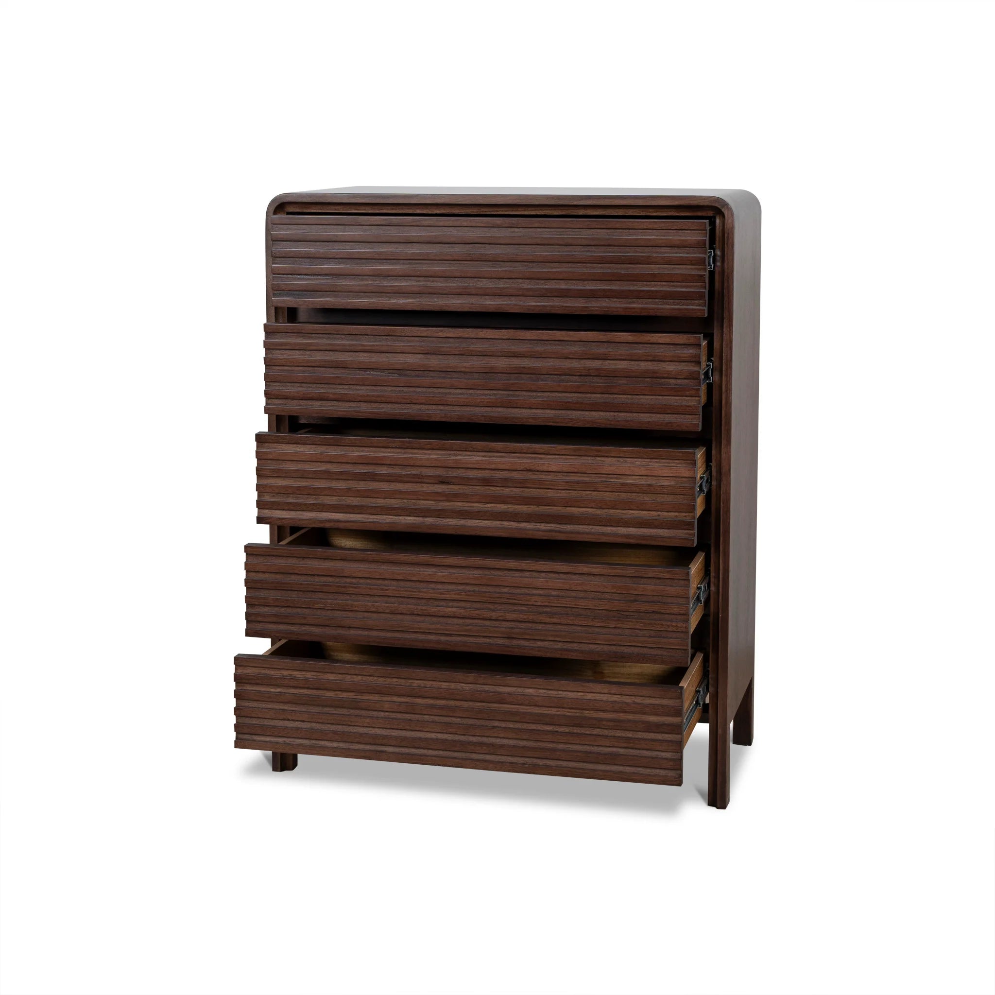 Barocora Tallboy Drawer Chest - Walnut