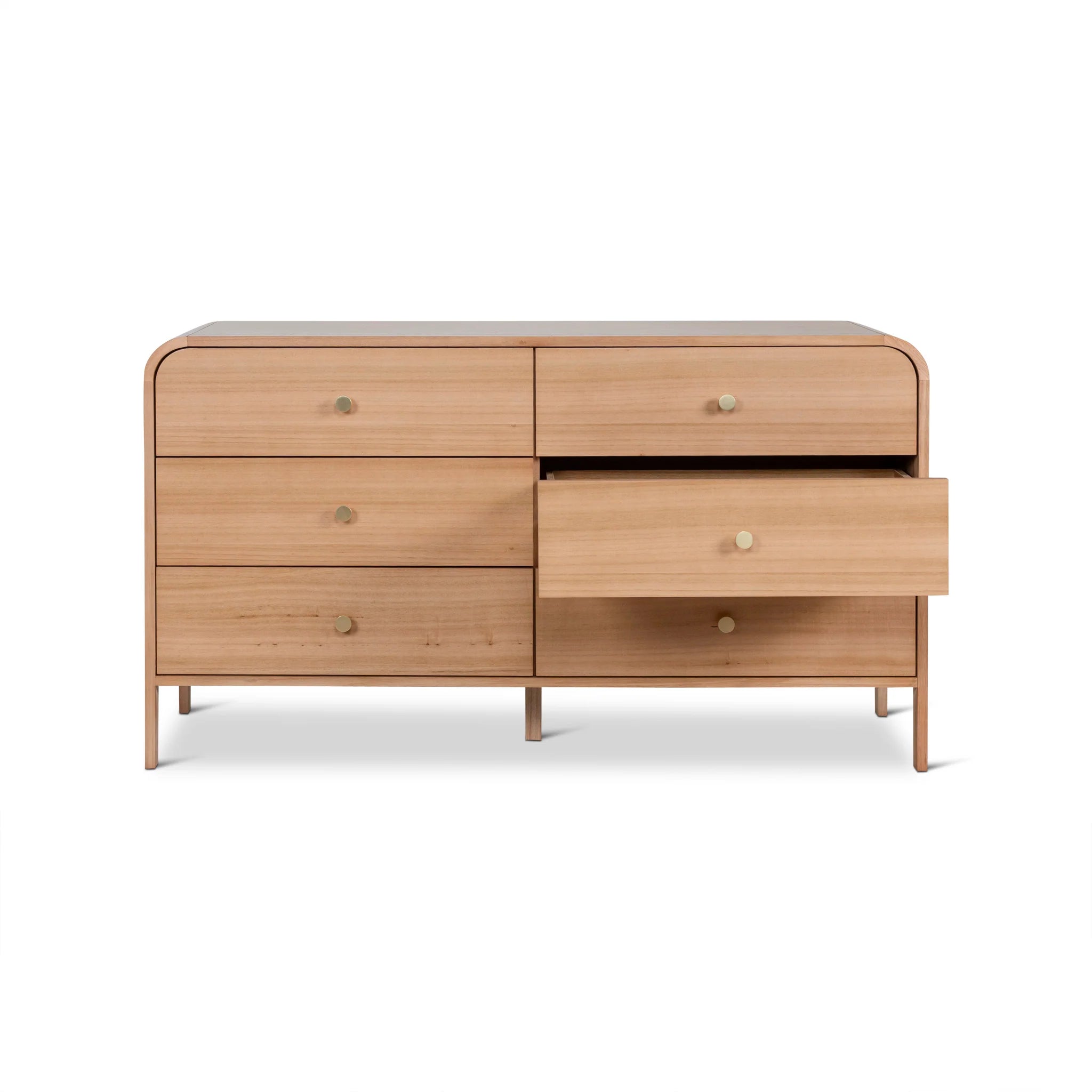 Showcasing Pinonilo 1.4m Dresser Unit - Messmate DT10464-AW Dresser by Calibre Furniturs
