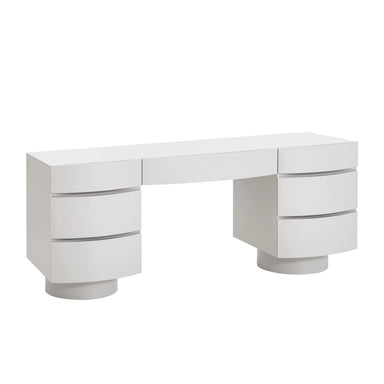 Showcasing Rolulo Home Office Desk - Warm Grey DT10538-IG Office Desk by Calibre Furniturs