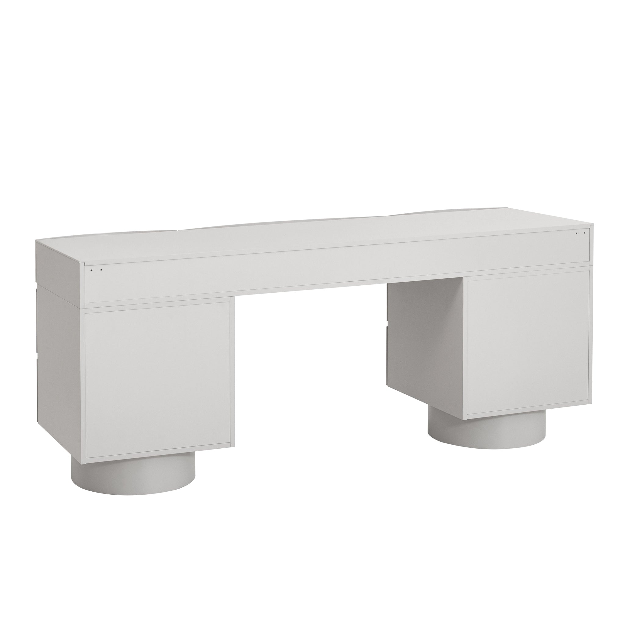 1.72m Home Office Desk - Warm Grey