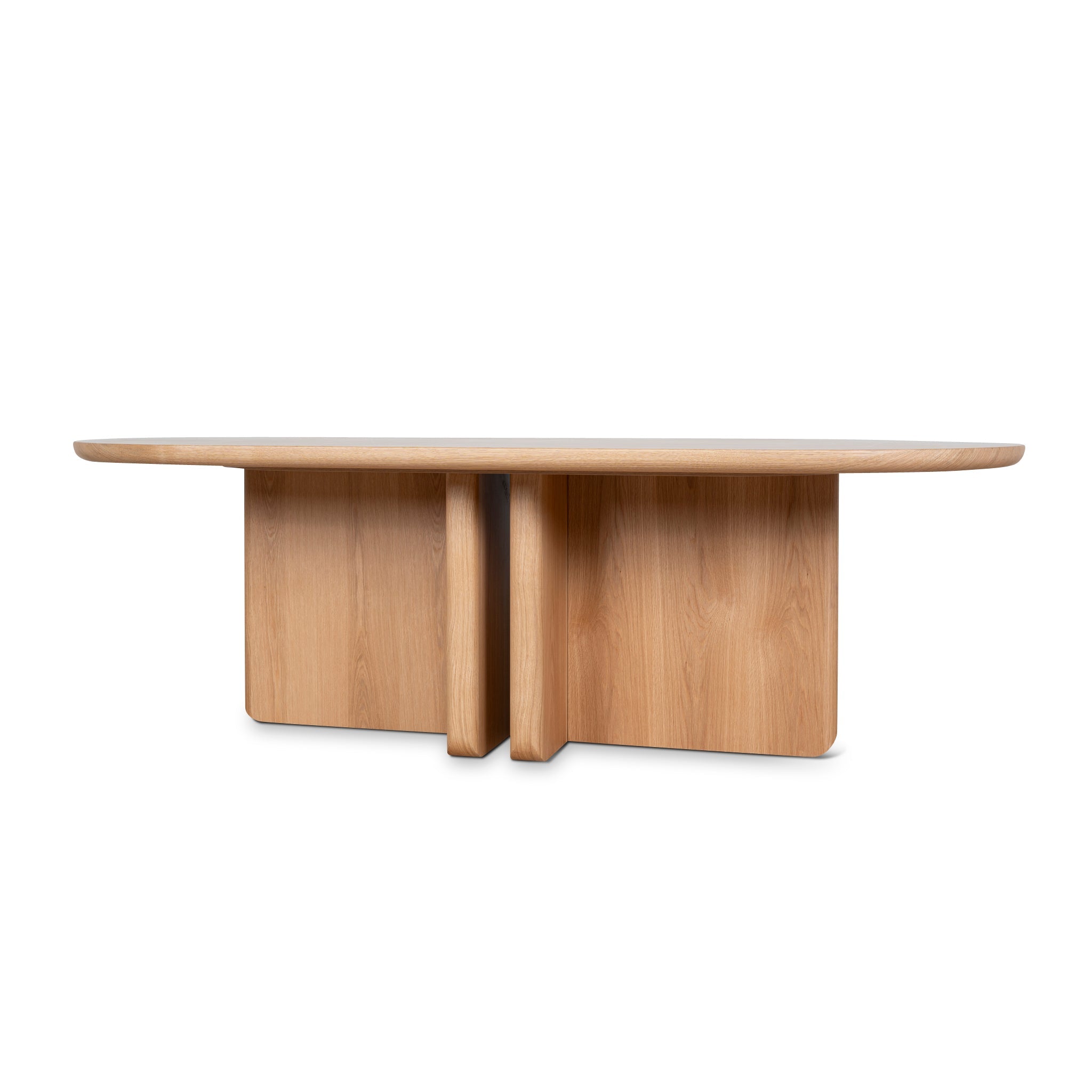 2.4m Dining Table - Natural Oak - Valdis
