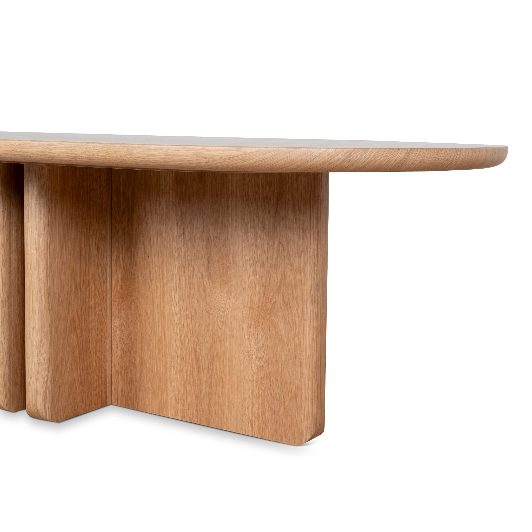 2.4m Dining Table - Natural Oak - Valdis