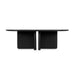 Showcasing Pinova 2.4m Dining Table - Full Black DT10544-CN Dining Table by Calibre Furniturs