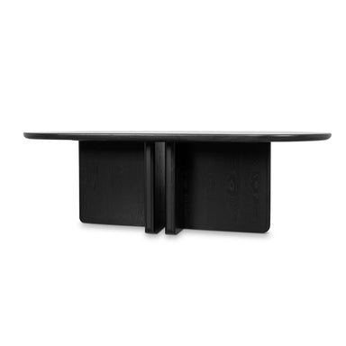 Showcasing Pinova 2.4m Dining Table - Full Black DT10544-CN Dining Table by Calibre Furniturs