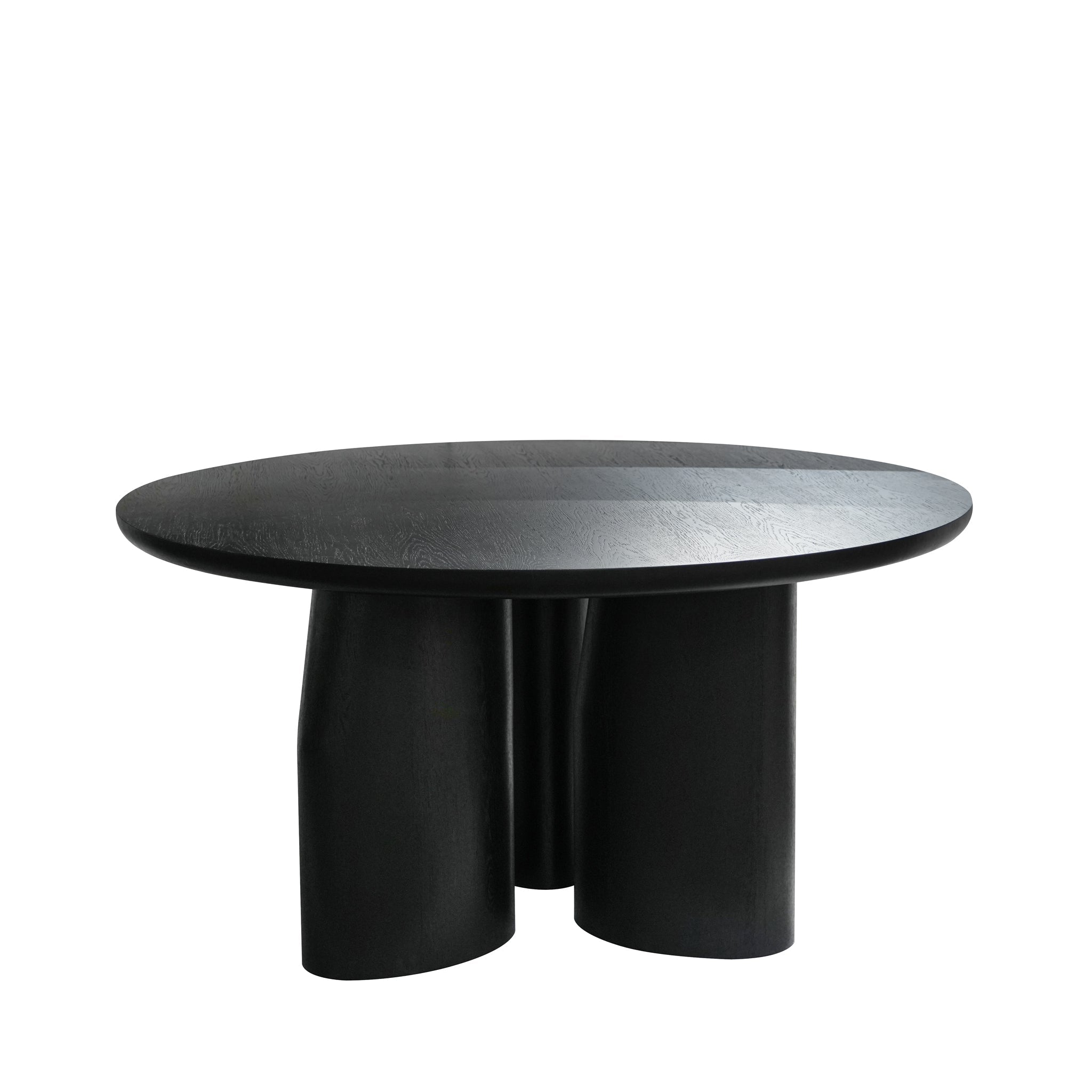 CDT10582-CN 1.5m Round Dining Table - Full Black Oak