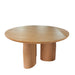 Showcasing Pavara 1.5m Round Dining Table - Natural DT10583-CN Dining Table by Calibre Furniturs