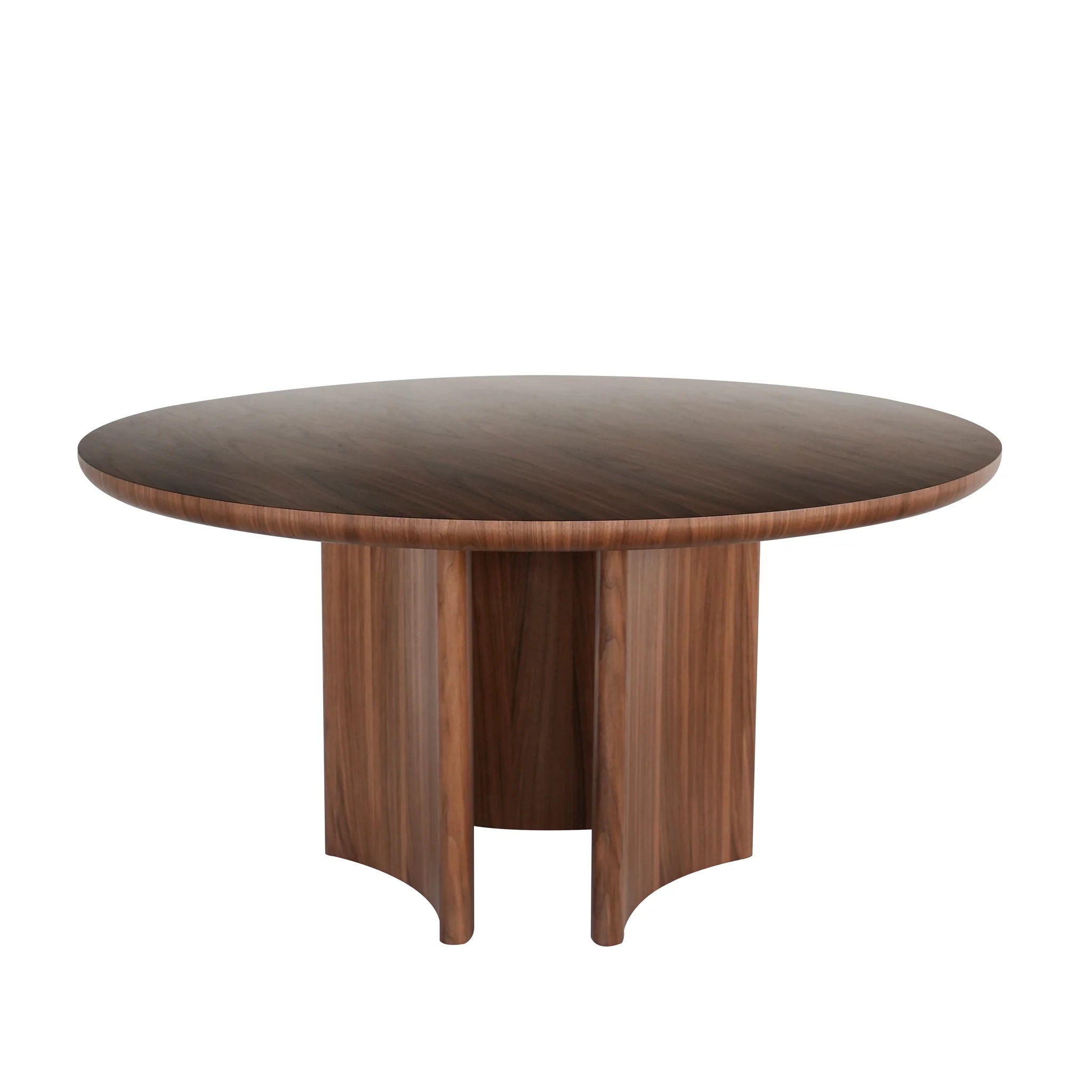 Showcasing Mokora 1.5m Round Dining Table - Walnut DT10586-CN Dining Table by Calibre Furniturs